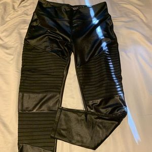 Faux leather leggings
